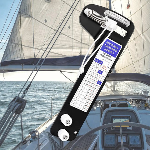 Rigging Tension Gauge For Sailboats And Mast Gear Quick Read Calibration Chart Anodized Aluminum Tension Meter For Marine Outdoor