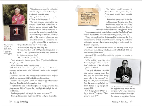 Inside pages of Farmyard Spy Caper A Page Turning 144 Page Hardcover First Edition with images and text excerpts.