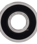 Close-up of 4 Pack 6001 2RS Deep Groove Ball Bearings 12 By 28 By 8 Mm With Double Rubber Seals, pre-lubricated for electric motors.