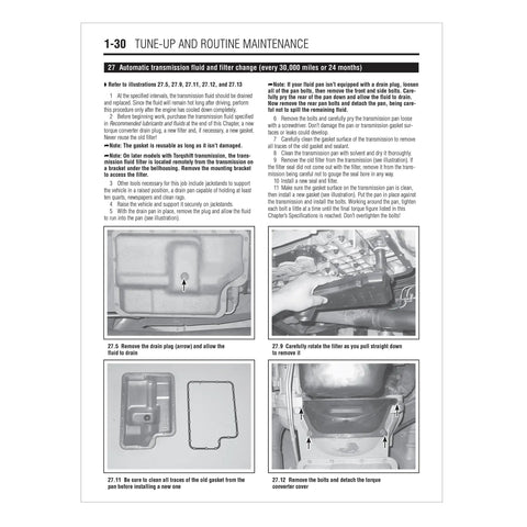 Ford Super Duty F-250 F-350 Pickups and Excursion 1999-2010 Repair Manual for US and Canadian Models With Step-By-Step Procedures, Wiring Diagrams, Diagnostic Charts, and DIY Friendly Total Car Care Maintenance Guide, page on transmission fluid change