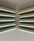 Extended M12x1.5 Wheel Stud Kit With 2.6 Inch Under Head Length 66mm Knurl 14.2mm 10 Pack arranged on surface