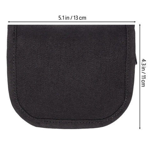 Survival Sewing Kit For Home And Outdoors Grab And Go Nylon Case With Zipper All In One Repair Tools Black 1 Pack front view