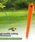 Replacement Blades For Ryobi 3 In 1 Fixed String Trimmer Head AC053N1FH shown in garden, serrated blade close-up