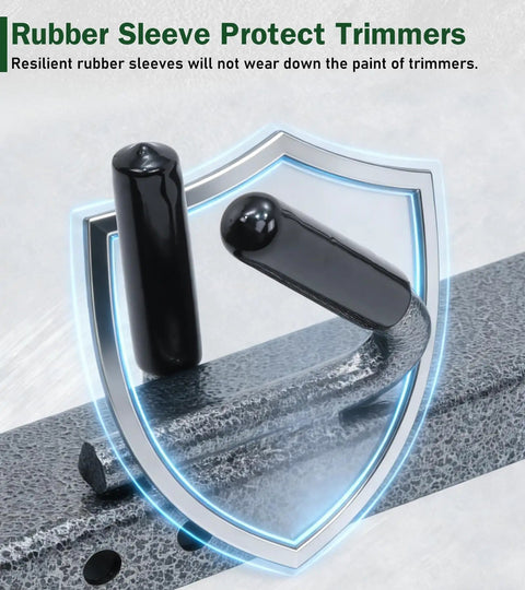 Rubber sleeve detail on Three Place Weed Eater Rack for Trailer With Three Locks