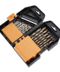 Titanium Drill Bit Set With M35 High Speed Steel HSS For Steel Alloy Aluminum And Other Hard Metals 29 Piece Professional Drill Bit Kit
