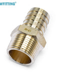 Heavy Duty No Lead Brass Barbed Fitting 1 Inch Hose Barb To 1 Inch Male NPT Pipe Thread showing detailed design and connection points.