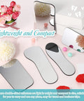 Five Piece Pro Grade Dental Mirror Kit With Five Unique Shapes For Intraoral Photography And Oral Inspection And Health Checks Double Sided Plated Glass Mirrors Includes Black Drawstring Bags Ideal For Clinic Dentist Office Or Home Use, lightweight compact mirrors