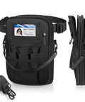 All-In-One Must-Have Nursing Utility Fanny Pack With Tape Holder And Stethoscope Pocket in black with multiple compartments