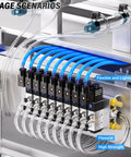 Clear PU Air Tube 1 Quarter Inch OD 10 Meter Length for air line and fluid transfer tubing in industrial setup