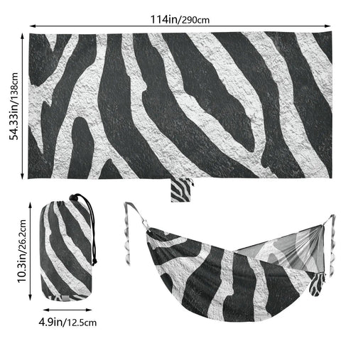 Camping-Hängematte im Zebra-Design – Einfacher Aufbau ✓