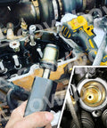 Pro Grade Injector Sleeve Cup Remover and Installer Kit for Caterpillar CAT Engines 3406E in use on engine block