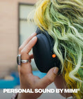 Person wearing Crusher ANC 2 Wireless Over Ear Headphones With Feel The Bass Multi Sensory Crusher Bass Tech True Black