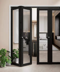 72 Inch Wide By 80 Inch Tall Mirrored Bifold Door Built Tough With Solid Core Construction Water And Scratch Resistant Panels
