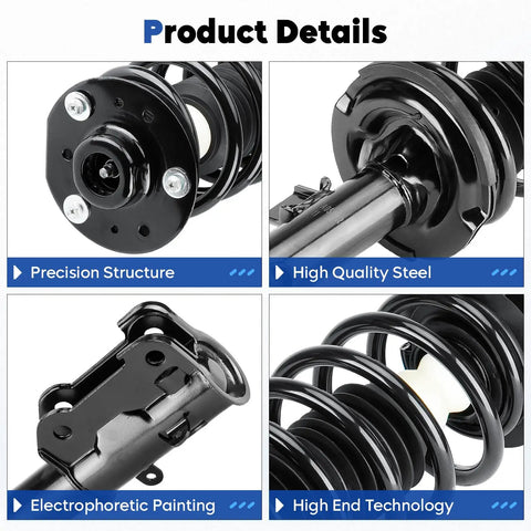 Chevy Front And Rear Struts Assembly With Coil Springs Kit for Equinox 3.0L 07-17 detailed product features
