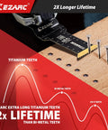 Titanium Oscillating Saw Blades Set For Metal Wood Nails Screws And Plastic extra-long blades cutting wood and nails