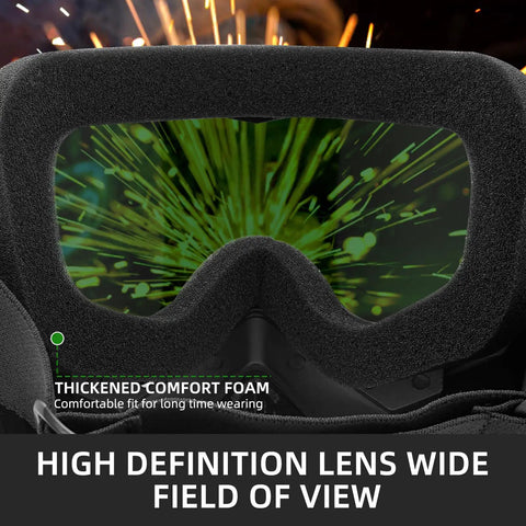 Heavy Duty Welding Mask And Hood With Anti Glare Eye Shield For Cutting And Welding, featured thickened comfort foam