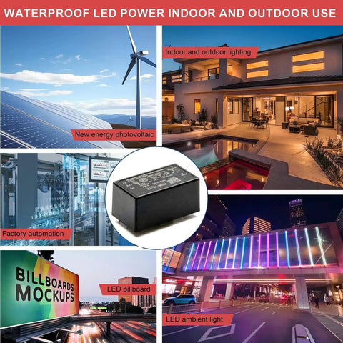Bulletproof 12V AC DC Power Supply Module 10 Watt With Full Safety Shield Hella Reliable Industrial Grade Setup for LED lighting use.