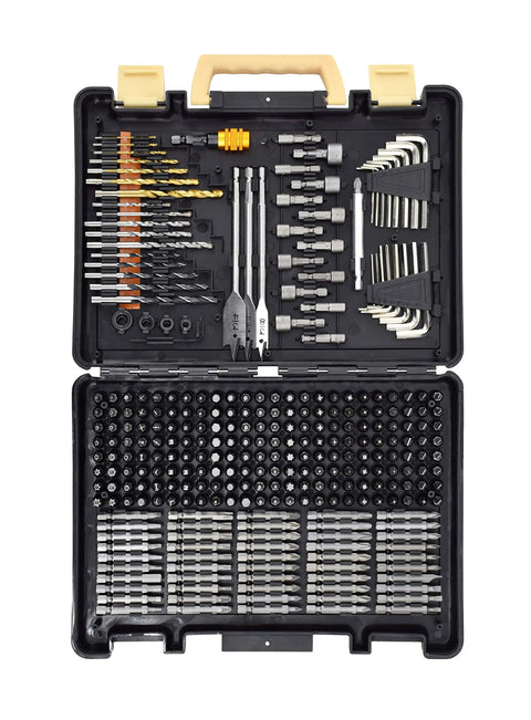 Ultimate 300 Piece Screwdriver And Drill Bit Set With Quick Change Adapter High Grade Carbon Steel Bits For Wood Masonry And Metal Includes Nut Drivers Security Bits Torx Slotted Phillips Hex Keys And Magnetic Bit Holder