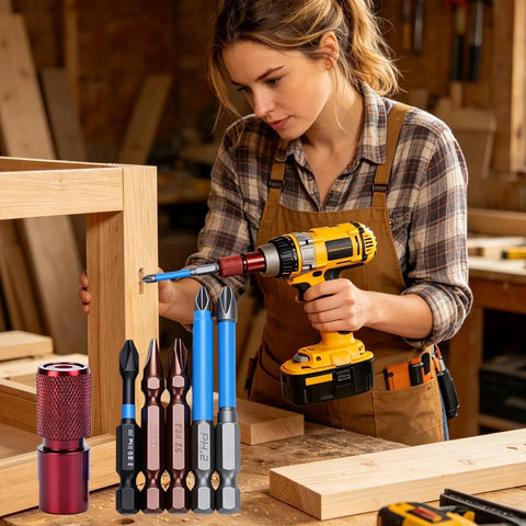 Real Quick Swap Angle Grinder To Drill Adapter Built Like A Tank From Cold Rolled Carbon Steel Featuring A Bulletproof Self Locking Chuck in use with drill.