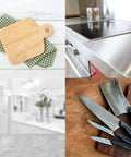 100 Percent Pure Food Grade Mineral Oil Spray For Cutting Boards And Butcher Blocks No Mess Restores And Protects Countertops Steel Surfaces And More With Low Viscosity For Maximum Wood Absorption And Safe Food Contact applied to cutting boards, countertops, and knives.