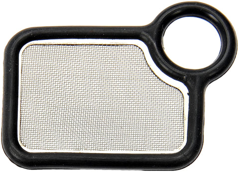 VVT Solenoid Filter For Acura And Honda Models, Direct Fit Engine Variable Valve Timing Filter Replacement, mesh design in black frame.