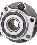 Front Wheel Hub and Bearing Assembly Direct Fit for 2009 to 2014 Subaru Forester, 2008 to 2014 Impreza, 2013 to 2014 WRX, and 2013 to 2014 XV Crosstrek With ABS Replacement Hub Bearing Unit featuring metal construction