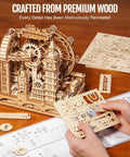 3D Wooden Puzzle For Adults Marble Run London Adventure 431 Piece Set lets a marble cruise past Big Ben and the London Eye, wood build