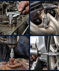 Heavy Duty Cr Mo Steel Screw Extractor Set Featuring Hex And Socket Adapters Tough 15 Piece Gear used on various fasteners.