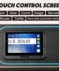 Touch control screen of Heavy Duty Continuous Band Sealer With Built In Inkjet Printer Automatic Horizontal Bag Sealer.