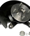 Snag This Dead Nuts Front Right Wheel Bearing And Hub Assembly For Honda Civic 2003 To 2005 loaded knuckle with mounting hardware.