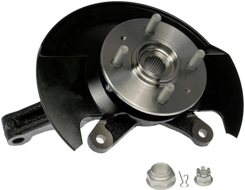 Snag This Dead Nuts Front Right Wheel Bearing And Hub Assembly For Honda Civic 2003 To 2005 loaded knuckle with mounting hardware.