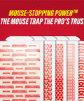 Heavy Duty Glue Traps 60 Pack Extra Sticky XL Pest Boards For Mice And Insects Badass Scentless Rodent Control With Savage Long Lasting Adhesive For Total Wipeout, traps in displayed layout.
