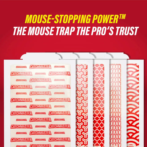Heavy Duty Glue Traps 60 Pack Extra Sticky XL Pest Boards For Mice And Insects Badass Scentless Rodent Control With Savage Long Lasting Adhesive For Total Wipeout, traps in displayed layout.