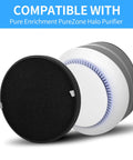 4 Pack Halo Replacement Filters For PureZone Halo Purifier PEAIRDSK, 2 In 1 Activated Carbon Pre Filter And True HEPA, Odor Busting