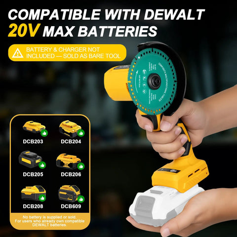 Badass Cordless Cut Off Tool Featuring Brushless Motor Delivers Killer 18000 Rpm Cuts With Three Speed Tweaks For Flawless Wood Metal Cutting Results On Any Project with DEWALT battery compatibility.