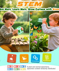 Kid Friendly 4K Handheld Microscope With 2.0 Inch Screen Rechargeable Camera Includes 6 Slides Game Changer For Indoor Outdoor Exploration Portable Science Toy For Ages 3 To 12 Easy To Use For Curious Young Explorers, green handheld microscope used by children outdoors