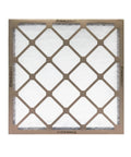 Front view of 16x25x1 Fiberglass Air Filter MERV 4 12 Pack For Home HVAC Systems Easy Install Budget Friendly Replacement