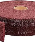 Finish And Polish Roll Set For Woodworking Aluminum Oxide VFine Grit Red 2 In X 30 Ft 6 Rolls Cut To Fit Open Web Pads