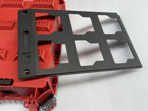 Packout Mounting Plate for Milwaukee System, Built Tough Heavy Duty Metal Base, wall installation with pre-drilled holes