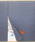 Magnetic Thermal Insulated Door Curtain With Thick Polyester Fiberfill And Durable Oxford Cloth Three Layer Draft Blocker