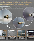 560 Piece Stainless Steel Rivet Nut Kit with Manual Rivet Nut Tool for automotive DIY and metalworking applications.