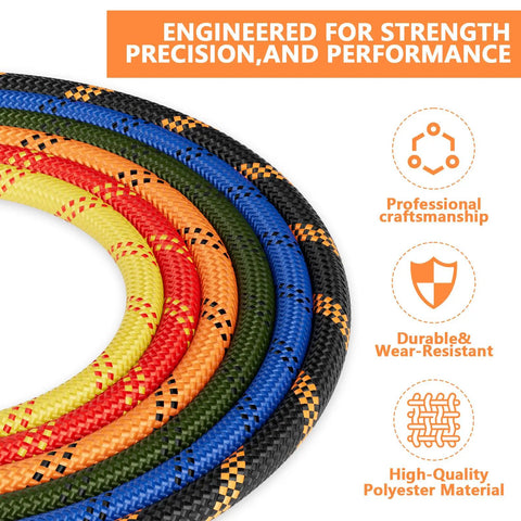 Top Shelf Heavy Duty Braided Polyester Arborist Rope Half Inch By 120 Feet Badass Breaking Strength For Serious Tree Work Hiking Camping And Swing Project Black