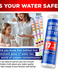 20 In 1 Drinking Water Testing Kit With 120 Strips for Home Tap and Well Water Checks Iron Chlorine Fluoride Easy to Read