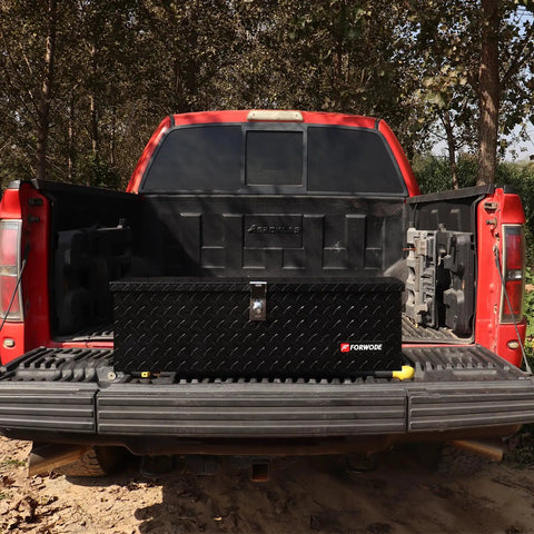 Heavy Duty Aluminum Truck Bed Tool Box With Kickass Lock System And Rugged Dual Side Handles For Stashing All Your Tools And Gear In Pickup Trucks And Rv Solid Black
