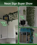 Welcome To The Jungle Neon Sign Green LED Light For Wall Decor USB Powered Jungle Theme Decor For Garden Home Entryway