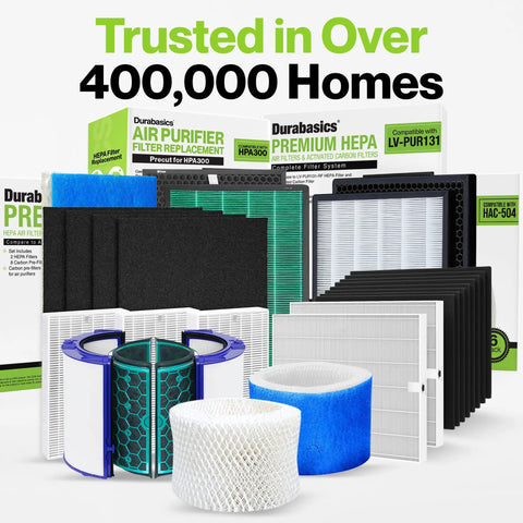 3 Stage HEPA Air Filter For Alen BreatheSmart Classic And BF35 Exact Fit With Odor Busting Activated Carbon Pre Filter And Charcoal Layer Replacement That Keeps Your Room Fresh displayed with other filters in a group.