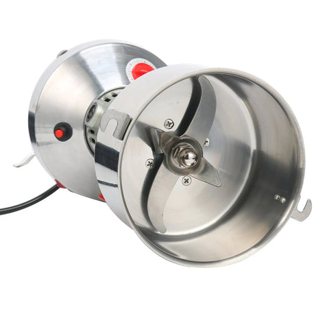 Turbo High Speed 700g Electric Grain Mill Grinder Powder Machine 2500W 36000RPM stainless steel blades close-up