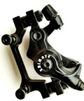 Top Shelf BB7 Mechanical Disc Brake Kit For MTB featuring black aluminum caliper close-up for smooth stopping power.