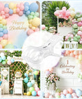 Top Notch Balloon Arch Kit With 10 Clear Spring Clamps And Everything You Need Plus 100 Long Balloons, Tape Strip, And Adhesive Dots For Epic Party Decor Make Your Next Bash A Total Banger clear plastic clamp for pastel balloon arch setup at birthday party