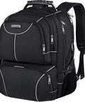 Insulated Lunch Backpack With Leakproof Cooler Compartment For Office Travel And College, black, fits 17.3 inch laptop